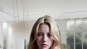 Petite 18+ athletic blonde rides you all day in POV girlfriend simulator, uncensored hyper-realistic hentai AI full video