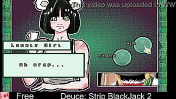 Erotic blackjack game with a black protagonist