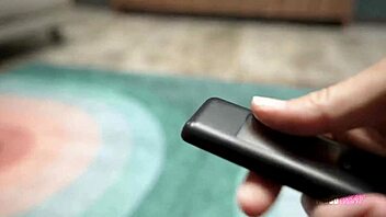 stepmom ellie tay bends over sofa for intense taboo thrill