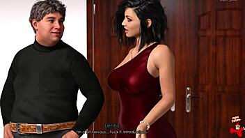 Ehi vuoi vedere Anna in vestitino rosso sexy con autoreggenti nere?