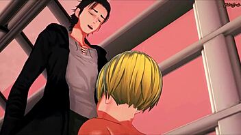 eren pounds armin's ass hard after time skip in attack on titan hentai