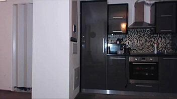 gabriela showing off pregnant belly on webcam