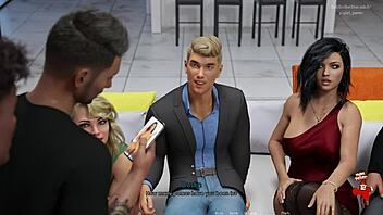 Ehi vuoi vedere Anna in vestitino rosso sexy con autoreggenti nere?