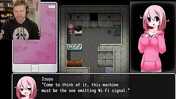 Stuck in naughty escape game? Panic party with creampie action!