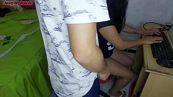 my boss rides my cock to keep me quiet