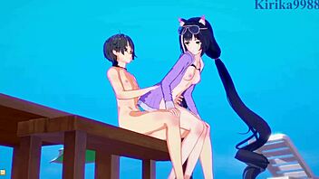 Pecorine And Yuuki Intense Hentai Sex.