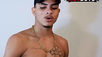 Young teen gives blowjob to neighbor in pov