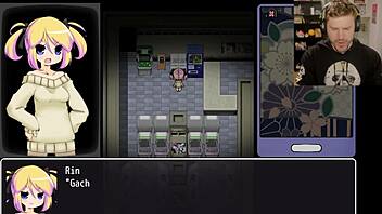 Stuck in naughty escape game? Panic party with creampie action!