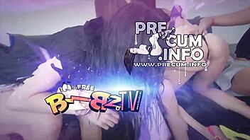 What big ass surprises at this christmas party in santa costumes?