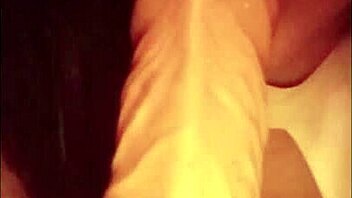 wife playing alone with 22cm dildo squirting fun