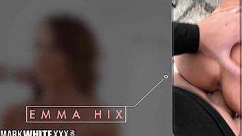 Emma Hix receives a double creampie in split pov.
