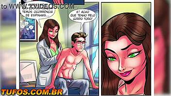 Nerd fudendo a médica e a secretária ao mesmo tempo