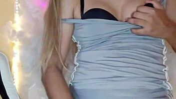 I touch myself with the transsexual.