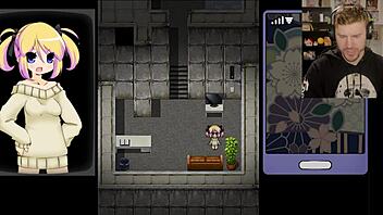 Stuck in naughty escape game? Panic party with creampie action!