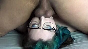 teacher pinned upside down for a steamy pov deepthroat with cumshot