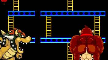 M u g e nr-18 deux - bowser koopa & donkey kong vs mario