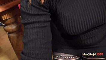 Auntjudysxxx features 56yo busty redhead melanie in date night pov encounter