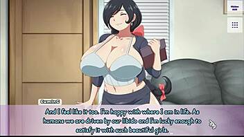 waifu hub s7 - rumi from mha parody hentai game ep 4 massive facial and bukkake cumshot ending