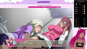 vtuber lewdneko plays futa fix dick dine and dash with big tits creampie