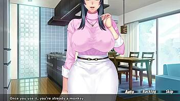 Caught jerking off to mom's friend in anime part eight