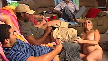 my slut wife needed a fuck party with banging and facials