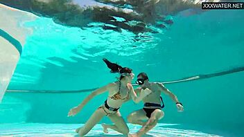 whoa, underwater group sex with eva sasalka is wild af!