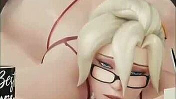 I-I can't believe Mercy takes that big black cock so well, her big tits and ass bouncing everywhere