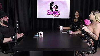 Gabe spec demonstrates neck techniques in sheer red