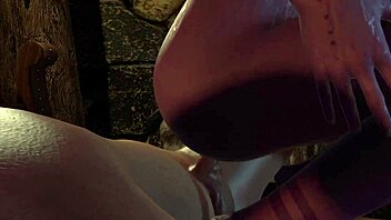 Sexy Purple Elf Bounces Big Round Butt In Pov 3D Porn