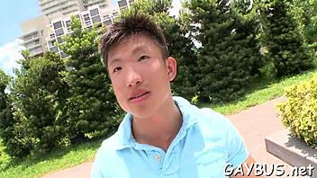 I tricked this blindfolded stud into oral sex with a homosexual hunk... oops, blowjob.