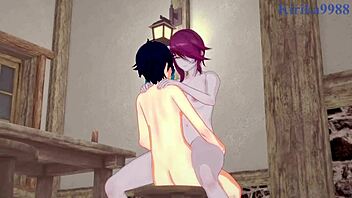 eula and rosaria and venti have intense sex in genshin impact hentai