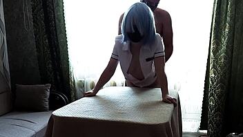 Student and best friend have sexy sex