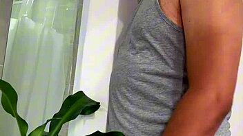 He fucks my ass hard bareback after shower, want more?