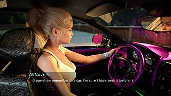 Walkthrough of the anime-style game Summers Gone 14 with big ass and tits
