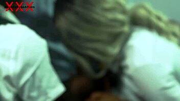 Teacher enjoys office time with two college girls