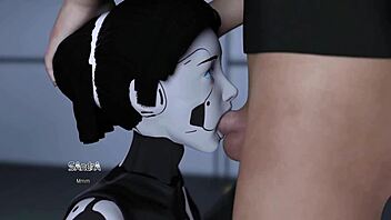 busty ai robot girl compilation with big cumshot