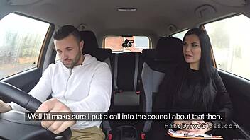 Big tits examiner, are you fucking that muscled guy in class?