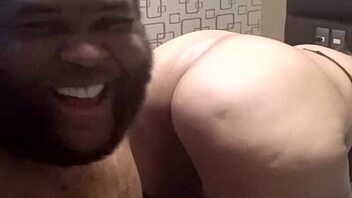 Rock licks bootylicious ass.