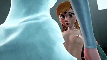 MAVIS ENJOYS THREESOME WITH PRINCESS ELSA AND ANNA FROM FROZEN