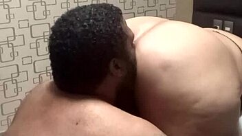 Rock licks bootylicious ass.