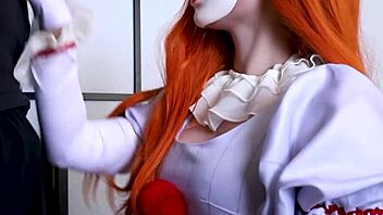 Pennywise encounters Bella in a Halloween-themed anime adventure.