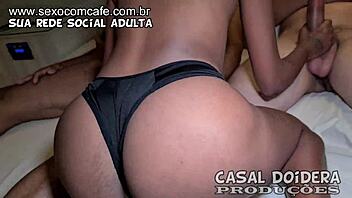 Interracial Threesome With Naughty Ebony Nicoli Fox and Two Studs! 🔥