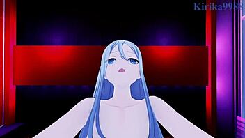 Minori Hanasato and Kanade Yoisaki engage in intense creampie sex in Project Sekai