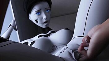 Busty AI sex robot girl compilation with hardcore action