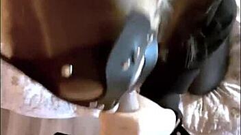 blonde with tiny 18+ tits handles massive cock