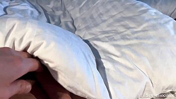 Stepmother offers hotel bed and tight ass to stepson for raw action.