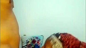 Private cam show with hot Latina couple's kinky session