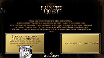 Princess Quest Demo Game Featuring Asian Tall Babe