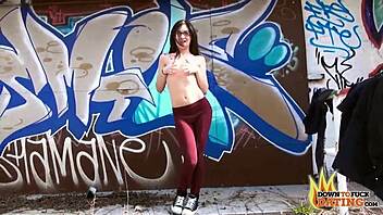 i'm a nerdy slut sucking big black cock outdoors