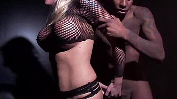 Griddy interracial anal with hot big titty blonde 😏